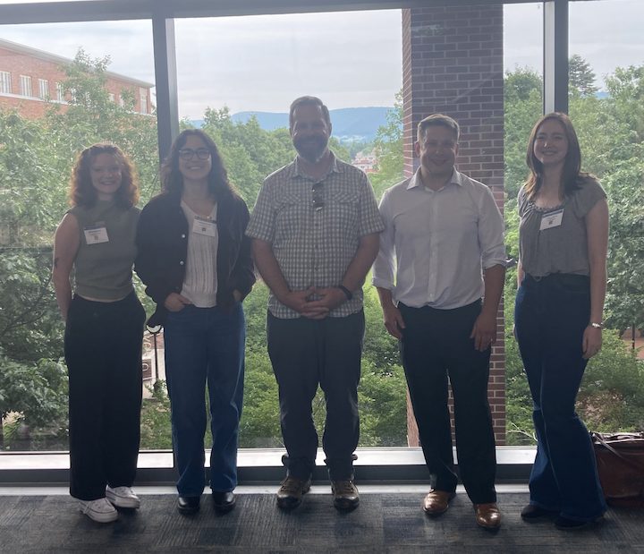 Members of the Ackerson Lab attend the 2024 ISMPC Conference at Penn State.